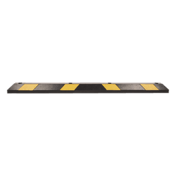 Tope Vehicular P / Estacionamiento / 183cm / Color Negro-Amarillo / 8 Franjas Reflejantes.