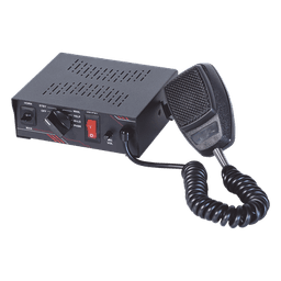 Sirena Vehicular / 100 W / Multivoltaje 12~24 VCD / 6 Tonos Clásicos / Micrófono Integrado / Certificación SAE J1849
