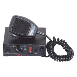 Sirena Vehicular / 100 W / Multivoltaje 12~24 VCD / 6 Tonos Clásicos / Micrófono Integrado / Certificación SAE J1849