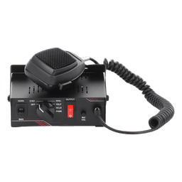 Sirena Vehicular / 100 W / Multivoltaje 12~24 VCD / 6 Tonos Clásicos / Micrófono Integrado / Certificación SAE J1849