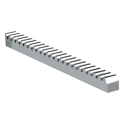 Cremallera de Acero / 2 m (6.6 ft) de Longitud / Módulo 4 / Carga 3000 kgf / Sección 22 x 22 mm / Galvanizado Electrolítico