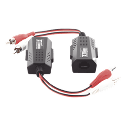 Balun Extensor de Audio Analogo Estereo RCA a RJ45 / Distancia 800 Metros (2625 Pies) / Cable CAT5-6 / Conector 100% Cobre / Protección TVS, Calidad Premium