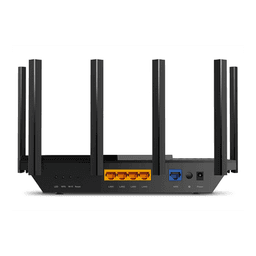 Router WiFi 6 Doble Banda / AX5400 MU-MIMO 4X4 y OFDMA / 1 puerto WAN 10/100/1000 Mbps / 4 puertos LAN 10/100/1000 Mbps / 1 puerto USB 3.0 /  6 potentes antenas / Administración App (Tether) o Página web / Protección HomeShield