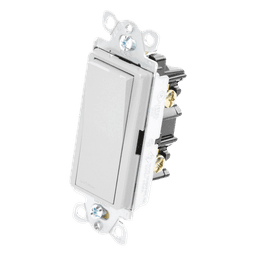 Interruptor de Pared / Un Polo / Paleta Grande / 15 A / 120/277 V / Cargas Generales y Motor / Sin Atenuación