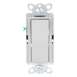 Interruptor de Pared / Un Polo / Paleta Grande / 15 A / 120/277 V / Cargas Generales y Motor / Sin Atenuación