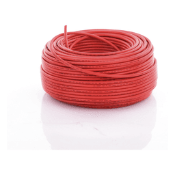 Cable Fotovoltaico / 6 mm² (10 AWG) / Cobre / 2000V / Rango -40°C a 120°C / Rojo / Rollo 100 m (328.1 ft)
