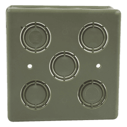 Caja Cuadrada  de 1/2" - 3/4" para PVC Conduti Pesado. 
