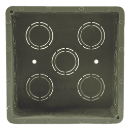  Caja Cuadrada  de 1/2" - 3/4" para PVC Conduti Pesado. 