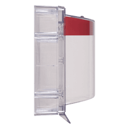 Cubierta Protectora de Policarbonato / Sirena 95 o 105 dB / Espaciador Transparente / Etiqueta en Español / Diseño Universal / Certificaciones UL, FM, ADA, cUL