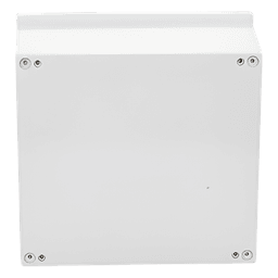 Gabinete de Poliéster IP65 / 400 x 400 x 200 mm / Carga 25 kg / Placa Trasera 307 x 386 mm / Cerradura con Llave / Uso en Intemperie