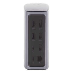 HUB USB-C (Docking Revodok Pro) 12 en 1 | 2 USB-A 3.0 | 1 USB-C PD Carga 100W | 1 USB-A 3.1 | 1 USB-C 3.1 | HDMI 4K | HDMI 8K Ultra HD | Display Port 4K | RJ45 (Gigabit) | Lector Tarjeta SD + Micro SD (TF) | Jack Audio 3.5mm.