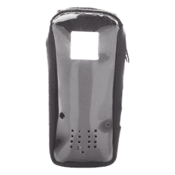 Funda de Piel Reforzada, con Frente Transparente para Serie Satelital IC-SAT100.