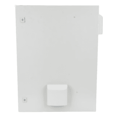 Gabinete Ventilado de Acero IP55 Uso en Exterior (500 x 700 x 250 mm) con Placa Trasera Interior Metálica y Compuerta Inferior Atornillable. Incluye Ventilador, Ventilas, filtros, Chapas y Llave T.
