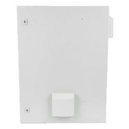 Gabinete Ventilado de Acero IP55 Uso en Exterior (500 x 700 x 250 mm) con Placa Trasera Interior Metálica y Compuerta Inferior Atornillable. Incluye Ventilador, Ventilas, filtros, Chapas y Llave T.
