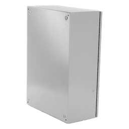 Gabinete de Acero para Exterior / IP55 / Ventilación Integrada / 500 x 700 x 250 mm / Placa Trasera Metálica / Cerradura con Llave