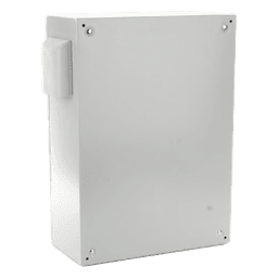 Gabinete de Acero para Exterior / IP55 / Ventilación Integrada / 500 x 700 x 250 mm / Placa Trasera Metálica / Cerradura con Llave