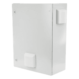 Gabinete de Acero para Exterior / IP55 / Ventilación Integrada / 500 x 700 x 250 mm / Placa Trasera Metálica / Cerradura con Llave