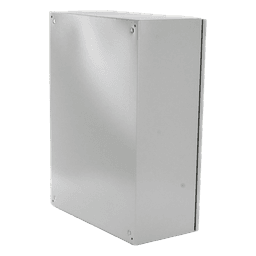 Gabinete de Acero para Exterior / IP55 / IK10 / 600 x 800 x 300 mm (23.6 x 31.5 x 11.8 in) / Ventilación con Filtro / Placa Trasera Galvanizada