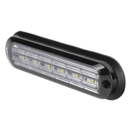 Luz Auxiliar Ultra Brillante / IP67 / 6 LEDs 3W / 12 Patrones / ECE R65 / SAE J595 / 142.6x36x14 mm / 5.6x1.4x0.6 in
