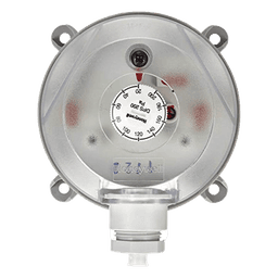 Interruptor de Presión Diferencial / Rango Ajustable 20 a 200 Pa / Montaje en Ducto / IP54 / SPST 1.5 A a 250 VAC