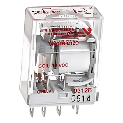 Relevador electromecánico SPDT de 15 A para montaje en socket o riel DIN, bobina de 24 V CA para sistemas BMS