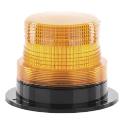 Burbuja Brillante de Larga Vida Útil, con 8 LEDs Color Ambar, Domo Ambar, 110 Vca