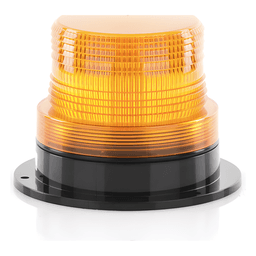 Burbuja Brillante de Larga Vida Útil, con 8 LEDs Color Ambar, Domo Ambar, 110 Vca