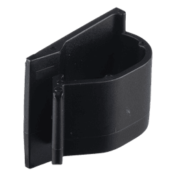 Clip de Nylon 6.6 con Adhesivo, Para Cables de Hasta 15.8 mm de Diámetro, Uso Interior/Exterior, Color Negro, Paquete de 100pz