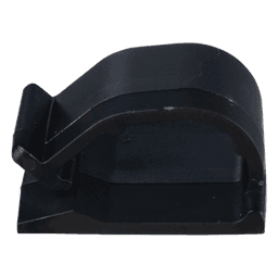 Clip de Nylon 6.6 con Adhesivo, Para Cables de Hasta 15.8 mm de Diámetro, Uso Interior/Exterior, Color Negro, Paquete de 100pz