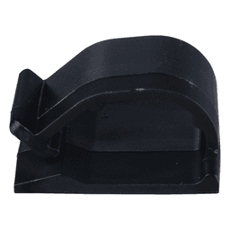 Clip de Nylon 6.6 con Adhesivo, Para Cables de Hasta 9.7 mm de Diámetro, Uso Interior/Exterior, Color Negro, Paquete de 100pz