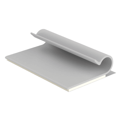 Clip Adhesivo Tipo J, Para Cables de Hasta 6.4 mm de Diametro, Uso Interior, Color Gris, Paquete de 100pz 