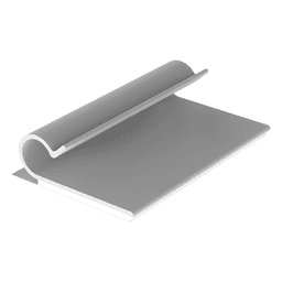 Clip Adhesivo Tipo J, Para Cables de Hasta 6.4 mm de Diametro, Uso Interior, Color Gris, Paquete de 100pz 
