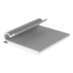 Clip Adhesivo Tipo J, Para Cables de Hasta 4.8 mm de Diámetro, Uso Interior, Color Gris, Paquete de 100pz 