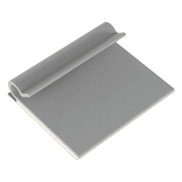 Clip Adhesivo Tipo J, Para Cables de Hasta 4.8 mm de Diámetro, Uso Interior, Color Gris, Paquete de 100pz 