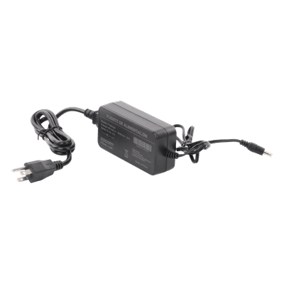 Fuente de poder con Cables de Extensión para Mayor Alcance 12 Vcc / 5 Amperes / Profesional / 0.5 metros a la toma de alimentación / 0.5 metros a la conexión del dispositivo