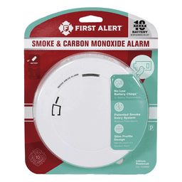 Detector Combo de Humo/CO, Autónomo, Batería Sellada de Litio de 10 años, No Requiere Panel, Diseño Ultra Delgado, No Requiere Cableado