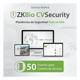 Licencia de Software / Administración de 50 Puertas / Control de Acceso / Biométricos Green Label / Licencia Vitalicia