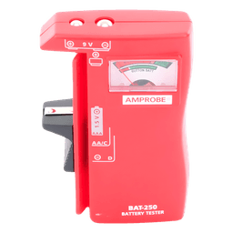 Probador de Baterías / 9 Vcc / 1.5 Vcc / AA-AAA-C-D / Aguja Analógica / Indicador por Color