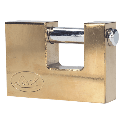 Candado de Acero para Cortina Metálica / Grillete Templado 13 mm / Cuerpo 20 mm / Nivel de Seguridad 6 / Llave Estándar 5 Pernos / Cavidad 35 mm