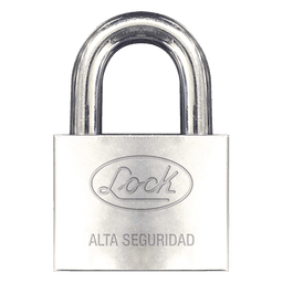 Candado de alta seguridad / Acero anticorte / Acabado cromado / Llaves Abloy / Horquilla 34 mm (1.34 pulgadas)