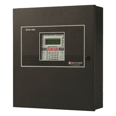 Panel de Control de Alarma Contra Incendio Direccionable / 50 Dispositivos / Comunicador IP y POTS Preinstalado / 2 Circuitos NAC / LCD 80 Caracteres / UL 864 10ª Edición