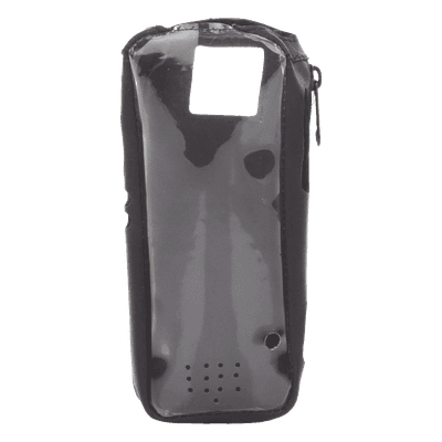 Funda de Piel Reforzada / Visor Frontal Transparente / Cierre Metálico / Compatible IC-A25