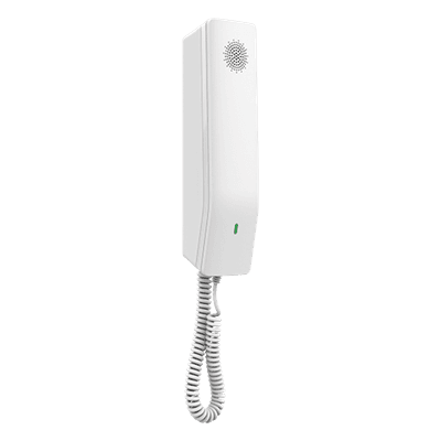 Teléfono IP para Hoteles / Altavoz HD / 2 Cuentas y Líneas SIP / 10 Teclas de Marcación Rápida / 3 Teclas Programables / Códec OPUS / Gestión GDMS / Instalación en Escritorio y Pared / PoE 100 Mbps