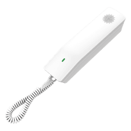 Teléfono IP para Hoteles / Altavoz HD / 2 Cuentas y Líneas SIP / 10 Teclas de Marcación Rápida / 3 Teclas Programables / Códec OPUS / Gestión GDMS / Instalación en Escritorio y Pared / PoE 100 Mbps