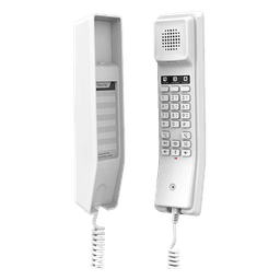 Teléfono IP para Hoteles / Altavoz HD / 2 Cuentas y Líneas SIP / 10 Teclas de Marcación Rápida / 3 Teclas Programables / Códec OPUS / Gestión GDMS / Instalación en Escritorio y Pared / PoE 100 Mbps