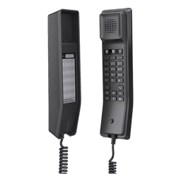 Teléfono IP para Hoteles / Altavoz HD / 2 Cuentas y Líneas SIP / 10 Teclas de Marcación Rápida / 3 Teclas Programables / Códec OPUS / Gestión GDMS / Instalación en Escritorio y Pared / PoE 100 Mbps