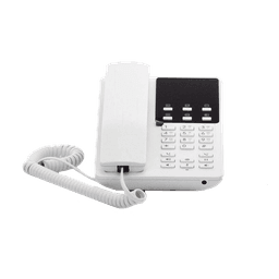 Teléfono IP Hotelero / Wi-Fi Dual Band 2.4/5 GHz / 2 Líneas SIP / Audio HD Opus / Resiliencia 30% Pérdida de Paquetes / Montaje en Pared