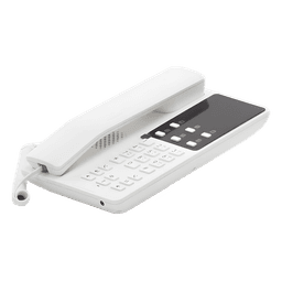 Teléfono IP Hotelero / Wi-Fi Dual Band 2.4/5 GHz / 2 Líneas SIP / Audio HD Opus / Resiliencia 30% Pérdida de Paquetes / Montaje en Pared