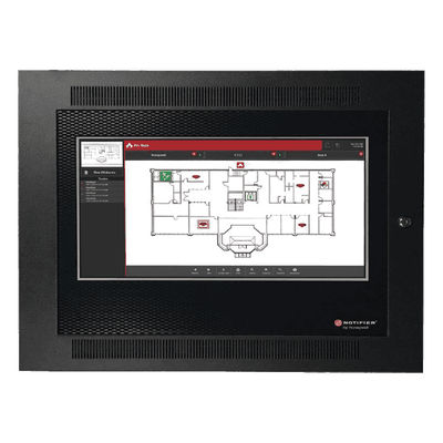 Interfaz Gráfica Interactiva / Pantalla Táctil LCD 22 Pulgadas / Wayfinding para Bomberos / Navegación Automática a Evento / Integración ONYX y NOTI-FIRE-NET / Ethernet