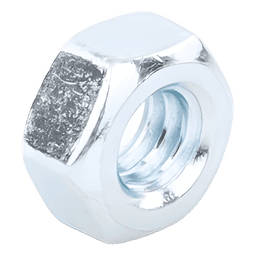 Tuerca Hexagonal / 1/4" (6.3 mm) / Acero al Carbón Grado 2 / Galvanizada / Bolsa 250 Piezas